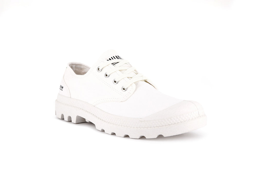 Zapatillas Palladium PAMPA OXFORD ORGANIC II Mujer Blancas | Costa Rica-06839